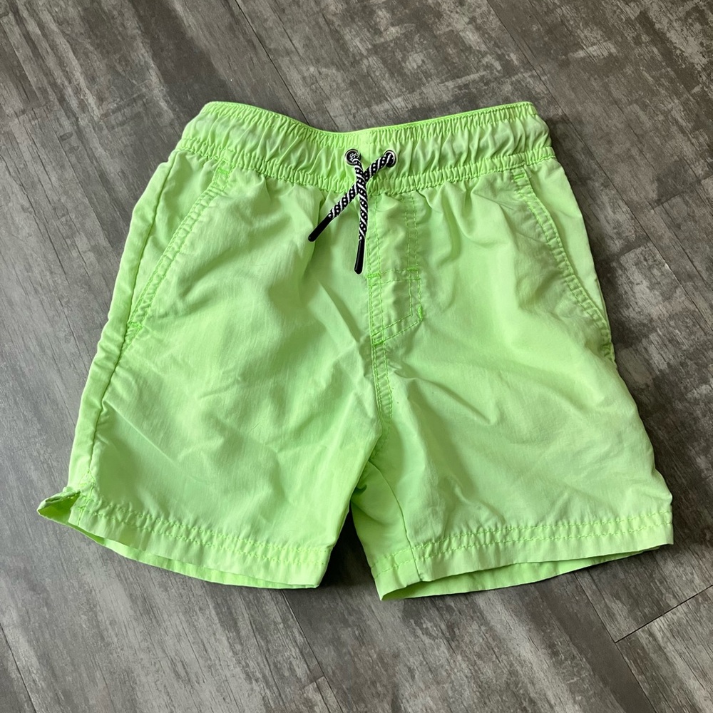 Boys Lime Green Swim Shorts